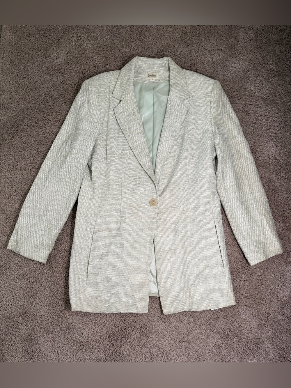Neiman Marcus Women's Teal Blazer Jacket Size 10